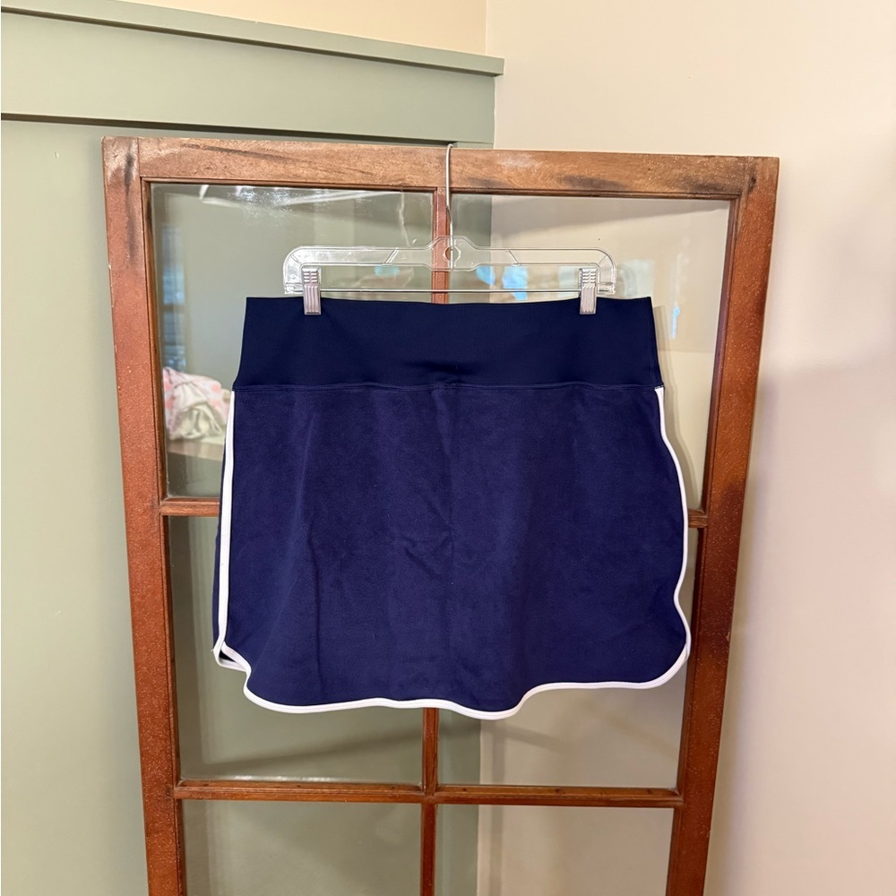 Offline by Aerie Purple Terry Cloth Skort with White Trim - Size XXL